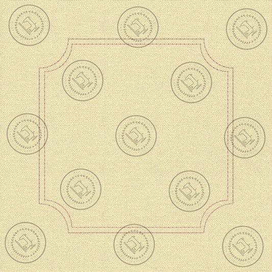 SQUARE FRAME DOUBLE OUTLINE WITH INSET CORNERS Machine Embroidery Design 4.75 x 4.75