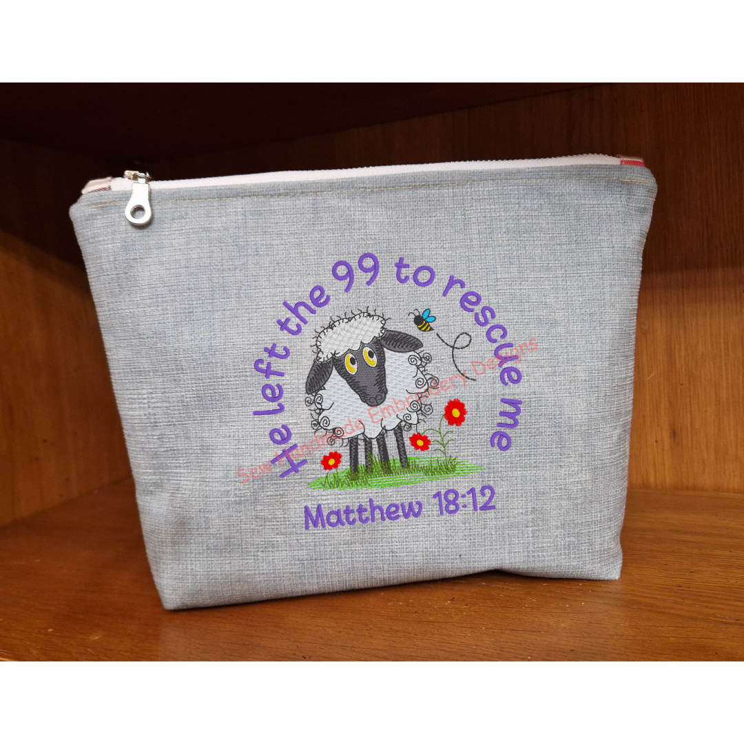 SCRIPTURE RAGGY SHEEP Machine Embroidery Design