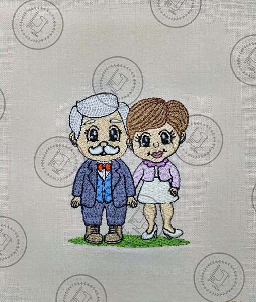 SWEET COUPLE MAN WOMAN HUSBAND WIFE Machine Embroidery Design