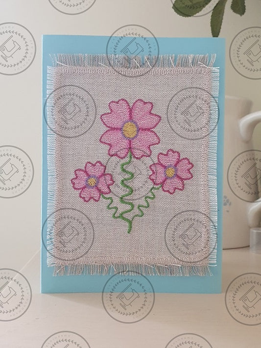 TRIPLE RIPPLE FLOWER Embroidery Design - TRF923  4 x 4
