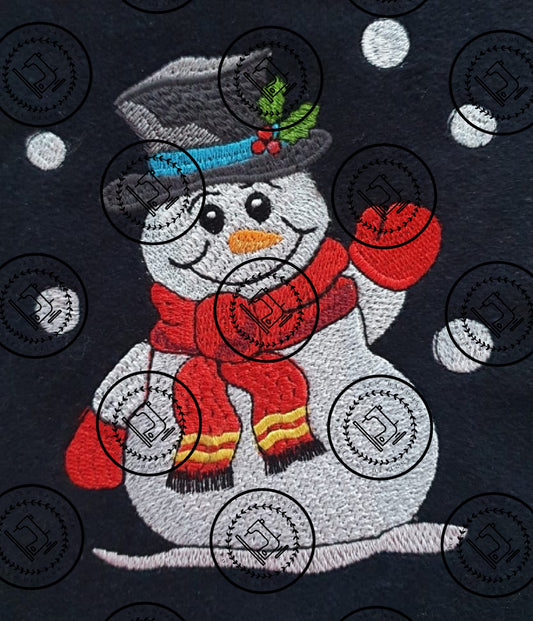 SNOWMAN Embroidery Design - OSM21   5.25 x 6.25