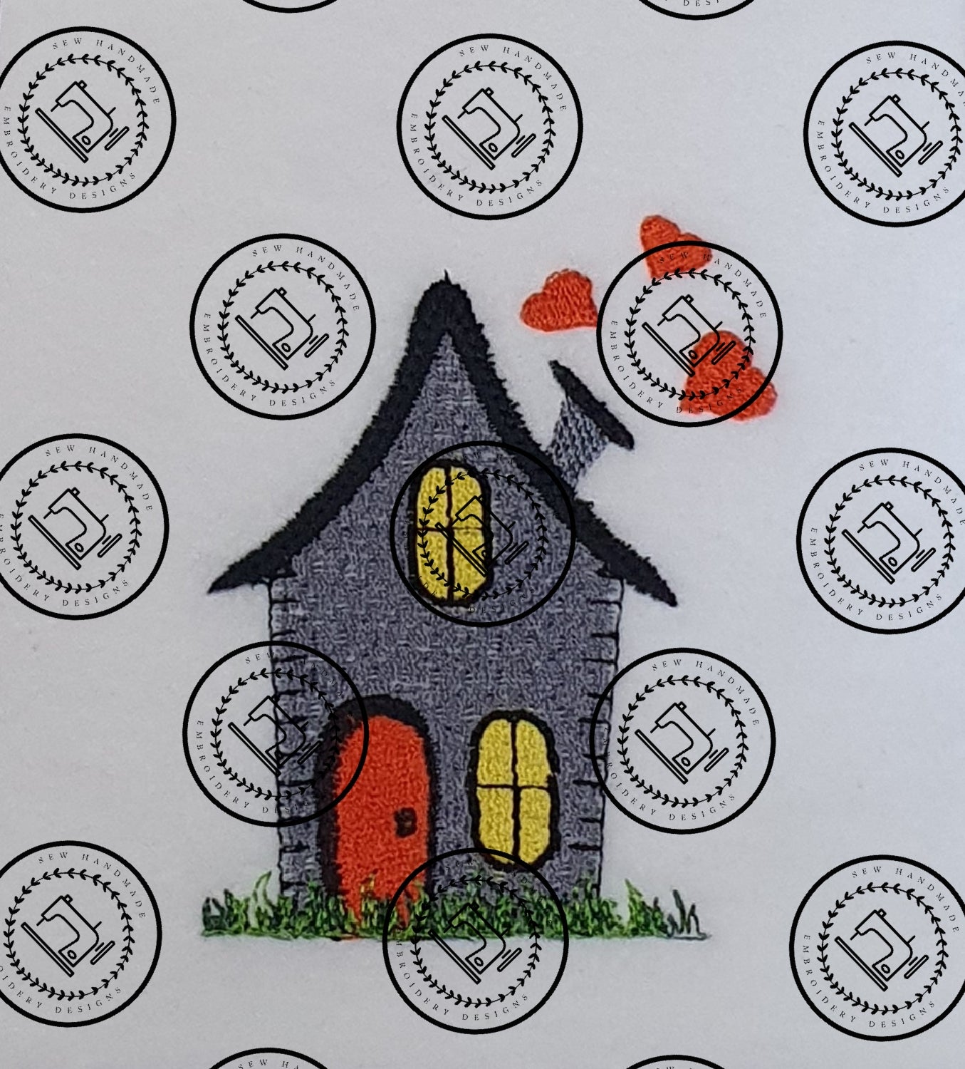 DITSY COTTAGE Embroidery Design - DC22   3.75 x 3.5