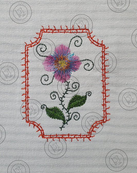 DITSY FLOWER Embroidery Design - DF023   3 x 4