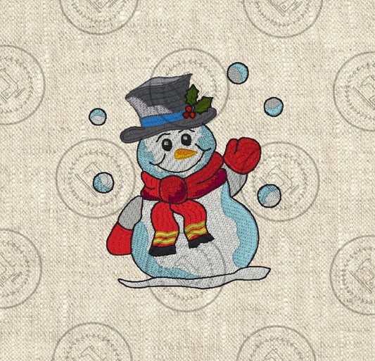 SNOWMAN Embroidery Design - OSM21   5.25 x 6.25